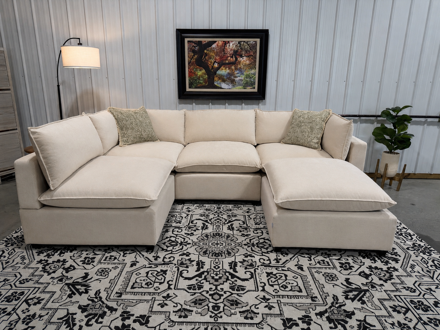 Bellamia Collections "Luna" Cream Chenille (5 Piece)