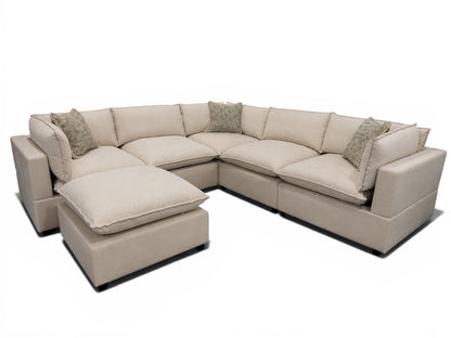 Bellamia Collections "Luna" Cream Chenille (6 Piece)