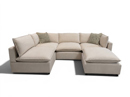 Bellamia Collections "Luna" Cream Chenille (5 Piece)
