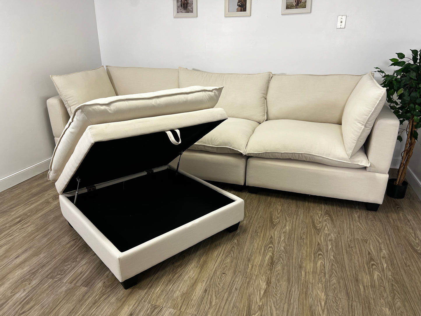 Couch Dude Modular Cloud (Sand Linen 4 Piece)