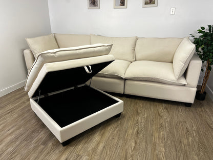 Couch Dude Modular Cloud (Sand Linen 4 Piece)