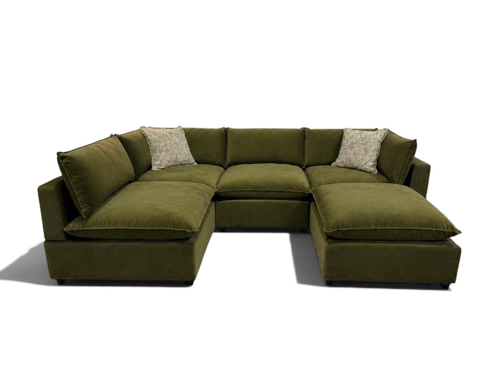 Bellamia Collections "Luna" Performance Sage Velvet (5 Piece)