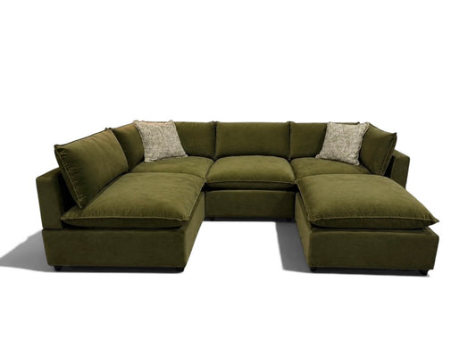 Bellamia Collections "Luna" Performance Sage Velvet (5 Piece)