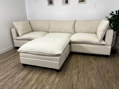 Couch Dude Modular Cloud (Sand Linen 4 Piece)