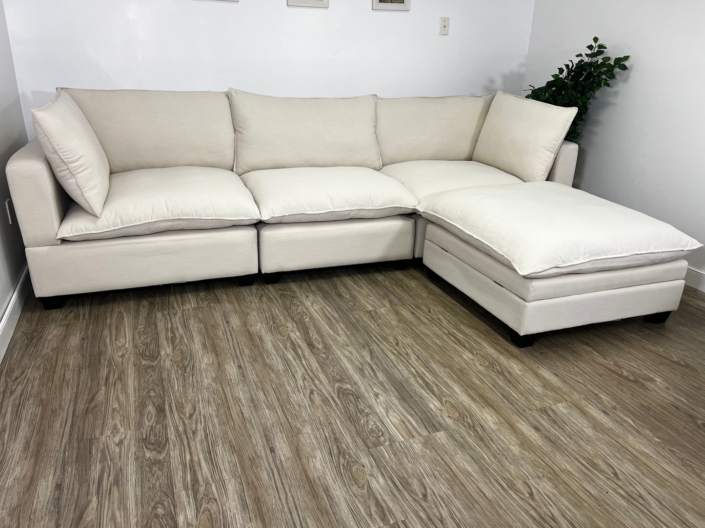 Couch Dude Modular Cloud (Sand Linen 4 Piece)