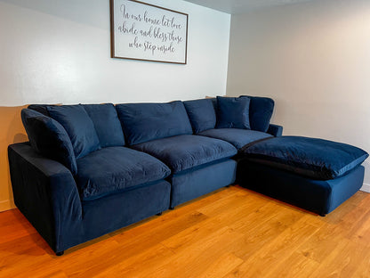 New Dream 4 Piece Navy Colored Sectional