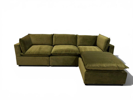 Bellamia Collections "Luna" Performance Sage Velvet (4 Piece)