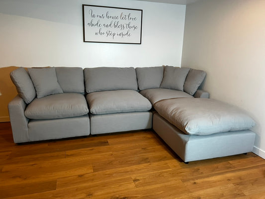 New Dream 4 Piece Gray Colored Sectional