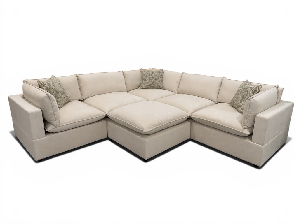 Bellamia Collections "Luna" Cream Chenille (6 Piece)