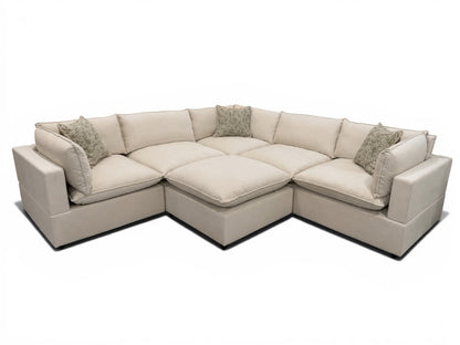 Bellamia Collections "Luna" Cream Chenille (6 Piece)