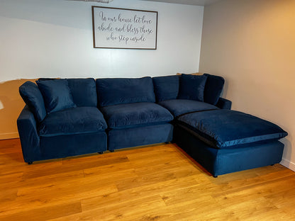 New Dream 4 Piece Navy Colored Sectional