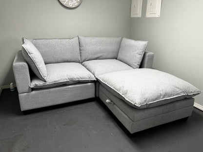 New Bliss 3 Piece Sectional Gray