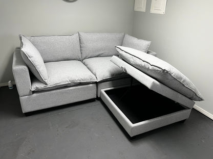 New Bliss 3 Piece Sectional Gray