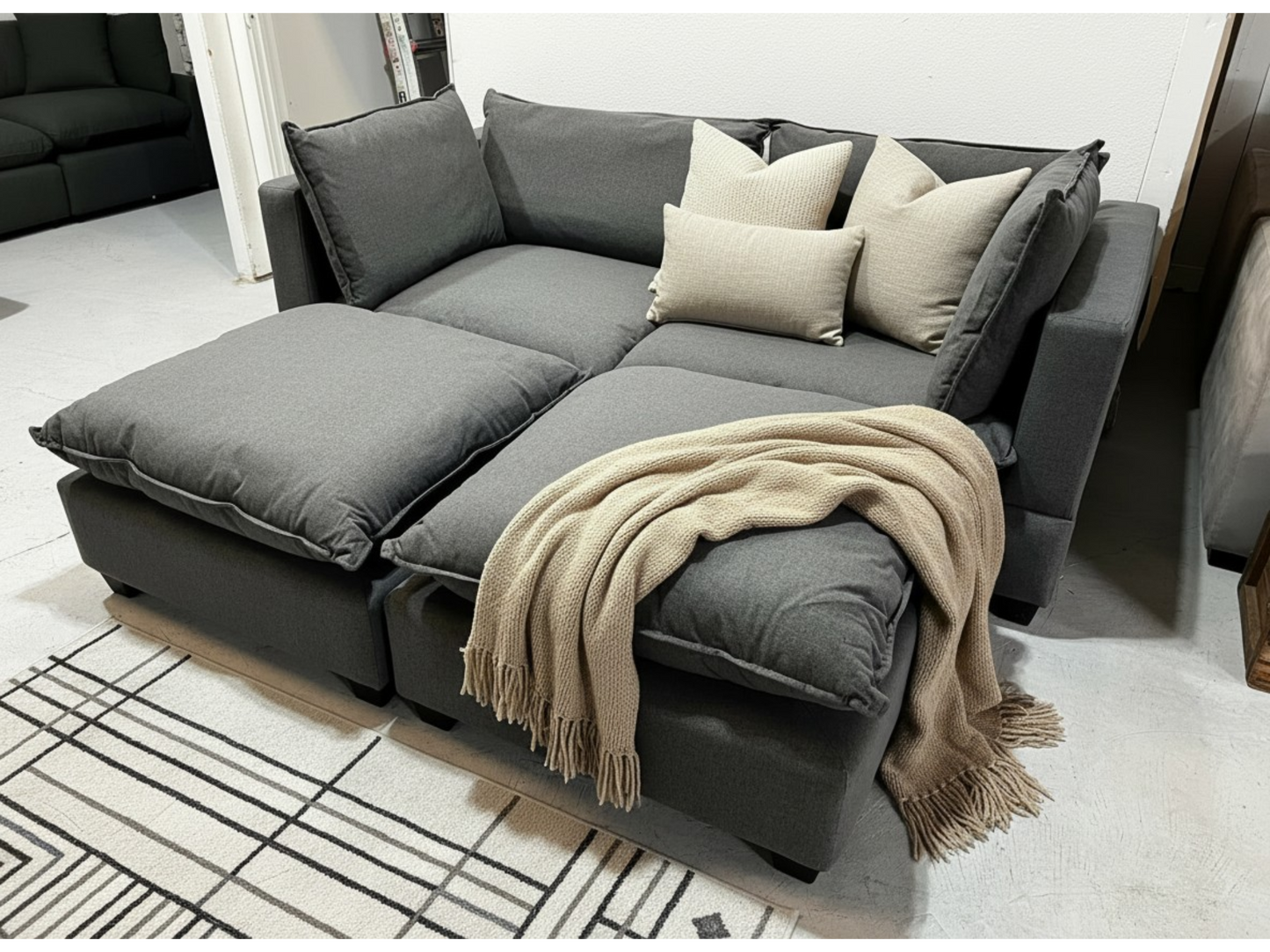 *LEFTOVER STOCK* Couch Dude Modular Cloud (Charcoal Mini Pit)